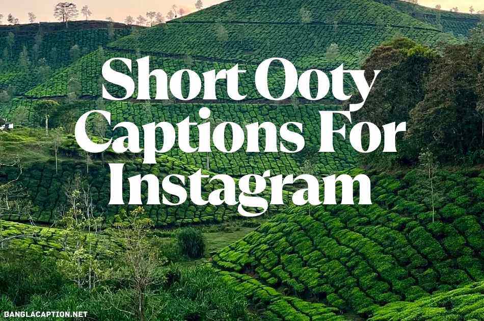 Short Ooty Captions For Instagram
