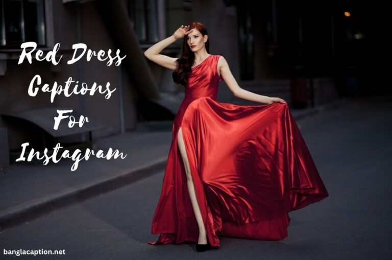 Attractive Red Dress Captions For Instagram