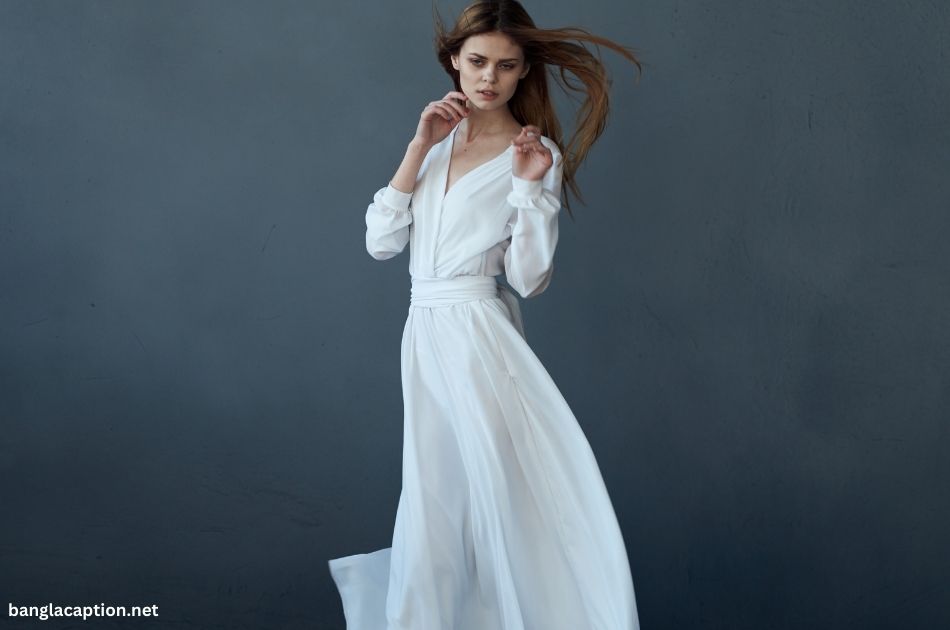 White Dress Captions For Instagram In Hindi
